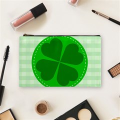 Shamrock Luck Day Cosmetic Bag (medium) by HermanTelo