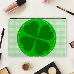 Shamrock Luck Day Cosmetic Bag (large) by HermanTelo