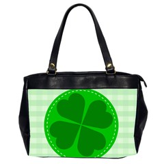 Shamrock Luck Day Oversize Office Handbag (2 Sides)