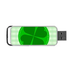 Shamrock Luck Day Portable Usb Flash (one Side) by HermanTelo