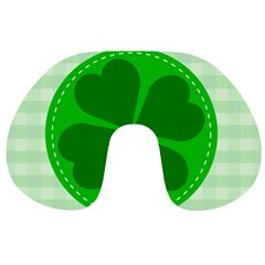 Shamrock Luck Day Travel Neck Pillow