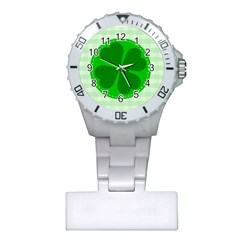 Shamrock Luck Day Plastic Nurses Watch by HermanTelo