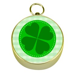 Shamrock Luck Day Gold Compasses by HermanTelo