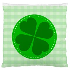 Shamrock Luck Day Standard Flano Cushion Case (one Side) by HermanTelo