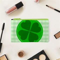 Shamrock Luck Day Cosmetic Bag (xs) by HermanTelo