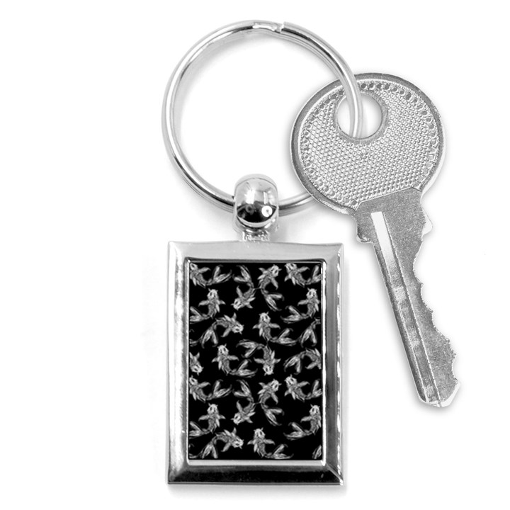 Koi Fish Pattern Key Chain (Rectangle)