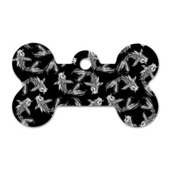 Koi Fish Pattern Dog Tag Bone (one Side) by Valentinaart