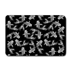 Koi Fish Pattern Small Doormat  by Valentinaart