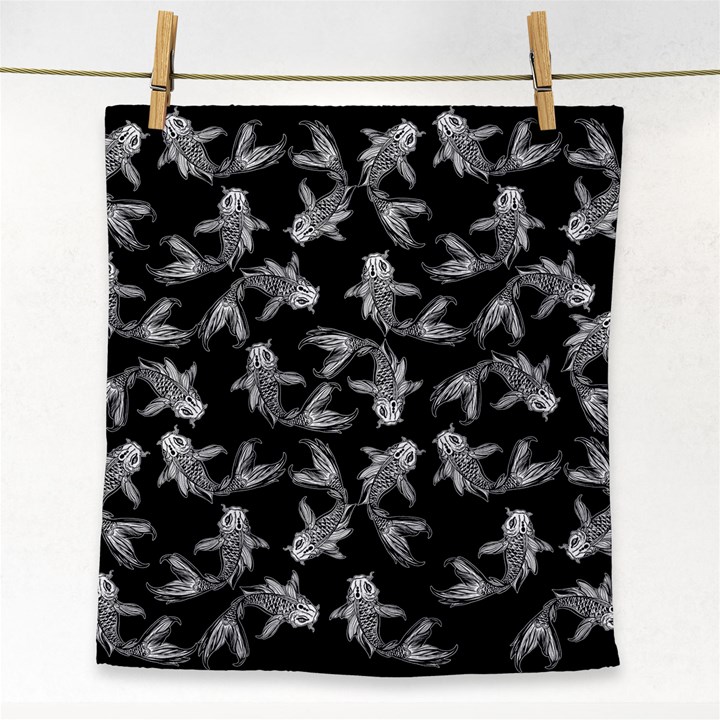 Koi Fish Pattern Face Towel