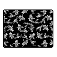 Koi Fish Pattern Fleece Blanket (small) by Valentinaart