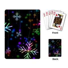 Snowflakes Playing Cards Single Design