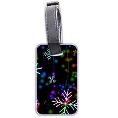 Snowflakes Luggage Tag (two Sides) by HermanTelo