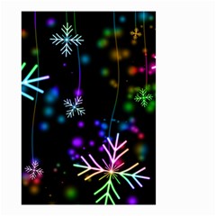 Snowflakes Small Garden Flag (two Sides) by HermanTelo