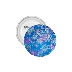 Snowflake Background Blue Purple 1.75  Buttons