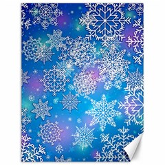 Snowflake Background Blue Purple Canvas 12  X 16  by HermanTelo