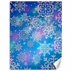 Snowflake Background Blue Purple Canvas 36  X 48  by HermanTelo