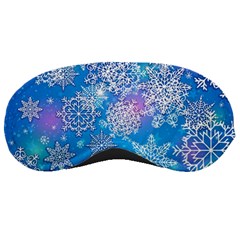 Snowflake Background Blue Purple Sleeping Mask