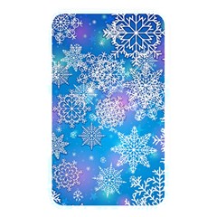 Snowflake Background Blue Purple Memory Card Reader (rectangular)