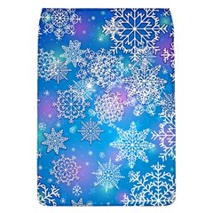 Snowflake Background Blue Purple Removable Flap Cover (l)