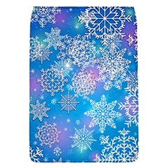 Snowflake Background Blue Purple Removable Flap Cover (S)