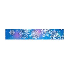 Snowflake Background Blue Purple Flano Scarf (Mini)