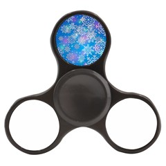 Snowflake Background Blue Purple Finger Spinner by HermanTelo