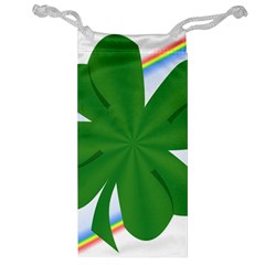 Shamrock Clover Saint Patrick Leaves Jewelry Bag