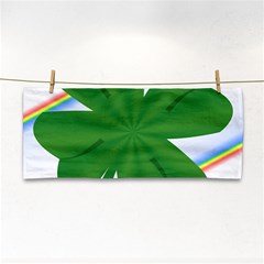 Shamrock Clover Saint Patrick Leaves Hand Towel