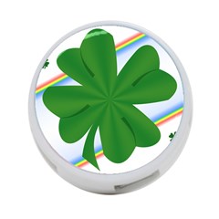 Shamrock Clover Saint Patrick Leaves 4-port Usb Hub (one Side)