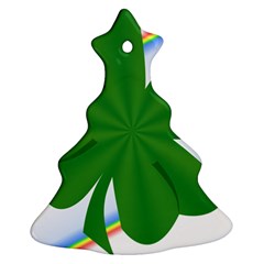 Shamrock Clover Saint Patrick Leaves Ornament (christmas Tree)  by HermanTelo