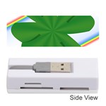 Shamrock Clover Saint Patrick Leaves Memory Card Reader (Stick) Front