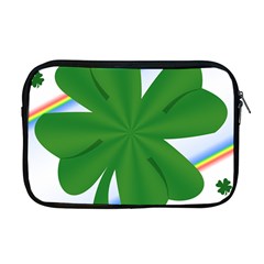 Shamrock Clover Saint Patrick Leaves Apple Macbook Pro 17  Zipper Case