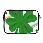 Shamrock Clover Saint Patrick Leaves Apple MacBook Pro 17  Zipper Case Front