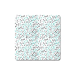 Seamless Texture Fill Polka Dots Square Magnet by HermanTelo