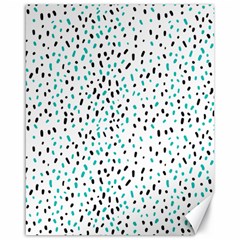 Seamless Texture Fill Polka Dots Canvas 16  X 20 