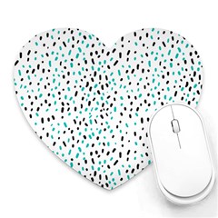 Seamless Texture Fill Polka Dots Heart Mousepads by HermanTelo