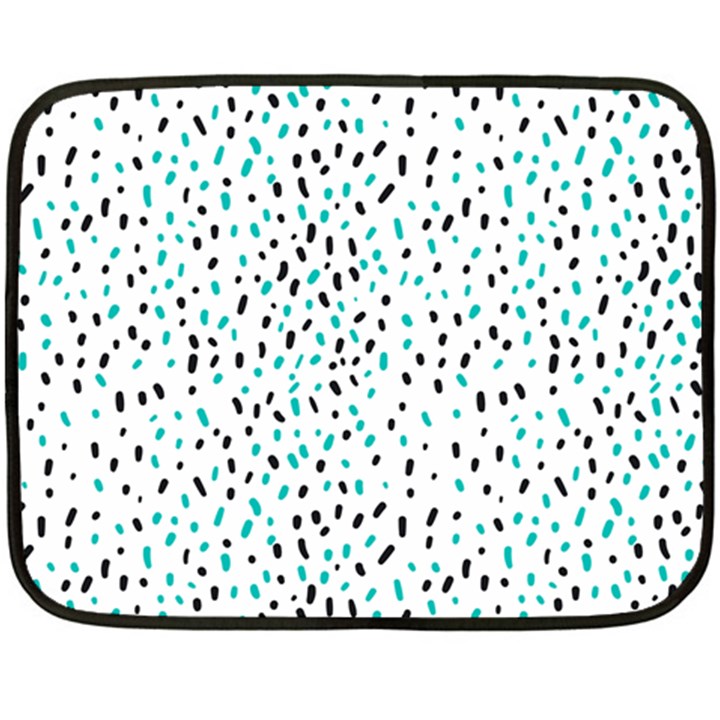 Seamless Texture Fill Polka Dots Double Sided Fleece Blanket (Mini) 