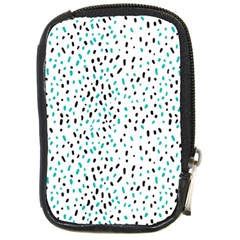 Seamless Texture Fill Polka Dots Compact Camera Leather Case