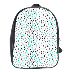 Seamless Texture Fill Polka Dots School Bag (large)