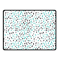 Seamless Texture Fill Polka Dots Fleece Blanket (small) by HermanTelo