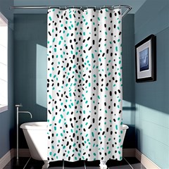 Seamless Texture Fill Polka Dots Shower Curtain 36  X 72  (stall) 