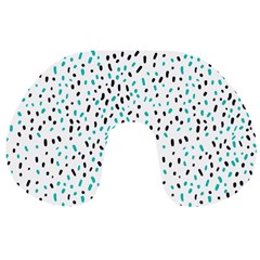 Seamless Texture Fill Polka Dots Travel Neck Pillow by HermanTelo