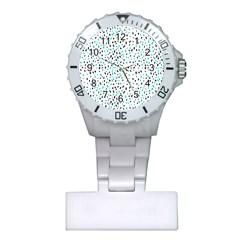 Seamless Texture Fill Polka Dots Plastic Nurses Watch