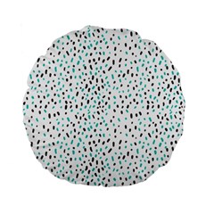 Seamless Texture Fill Polka Dots Standard 15  Premium Flano Round Cushions