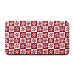 Snowflake Red White Medium Bar Mats