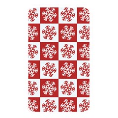 Snowflake Red White Memory Card Reader (rectangular)