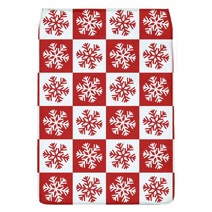 Snowflake Red White Removable Flap Cover (L)