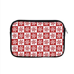 Snowflake Red White Apple Macbook Pro 15  Zipper Case by HermanTelo