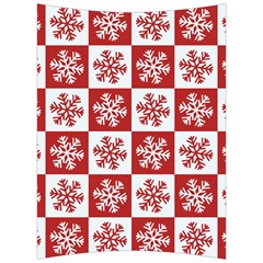 Snowflake Red White Back Support Cushion