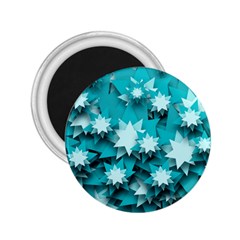 Stars Christmas Ice 3d 2 25  Magnets by HermanTelo